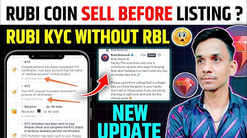 RUBI NETWORK BIG UPDATE 🚀RUBI COIN SELL BEFORE LISTING📣RUBI NETWORK KYC VERIFICATION | RUBI LISTING