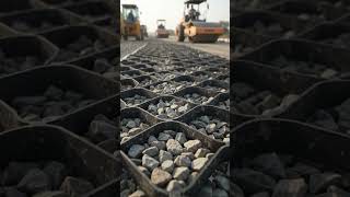 Heavy freight traffic destroys unreinforced road foundations within months #civilengineering