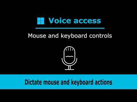 Mouse and keyboard controls in Windows Voice access (Lesson 6 of 7)