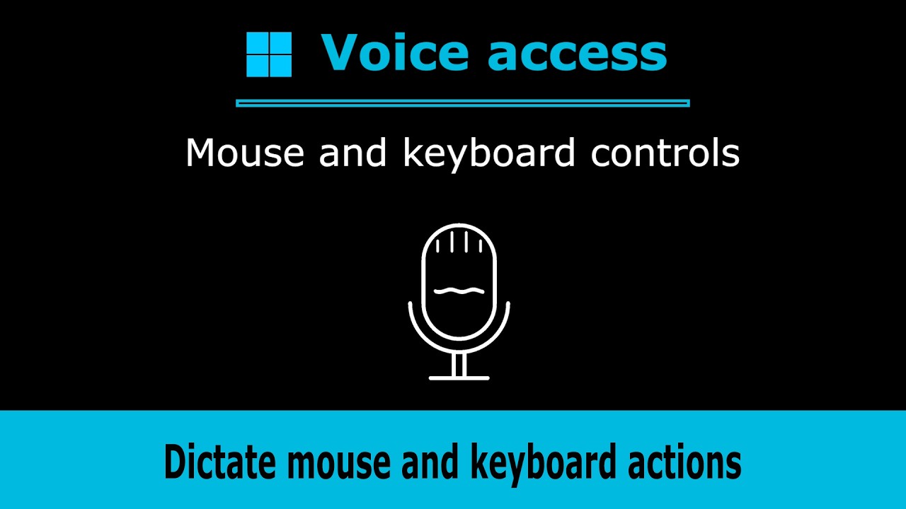 Mouse and keyboard controls in Windows Voice access (Lesson 6 of 7)