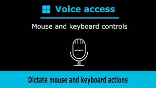Mouse and keyboard controls in Windows Voice access (Lesson 6 of 7)
