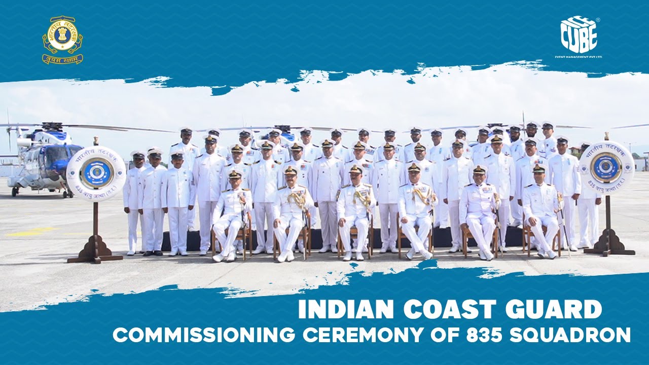 Indian Coast Guard Commissioning Ceremony of 835 Squadron | CG Air Enclave Porbandar| 