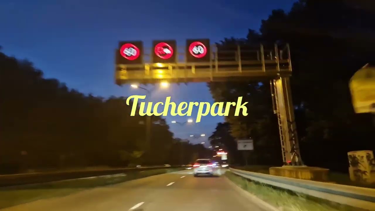 Munich Night drive Germany.