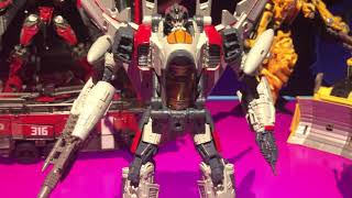 Transformer Studio Series Blitzwing Cliffjumper Sentinel Prime at Hasbro Toyfair 2020