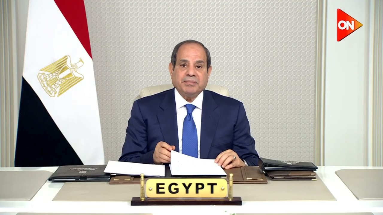 الرئيس السيسي يشارك عبر الفيديو كونفرانس في اجتماع الاتحاد الأوروبي الطارئ حول التطورات الإقليمية