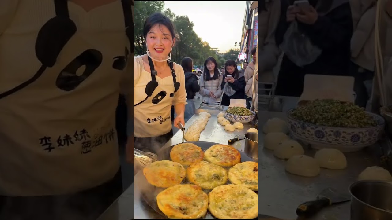 0葱油饼 #夜市 #夜市小吃 #美食 03-05-3 #streetfood #麻辣烫 #夜市小吃 #麻辣烫 #夜市小吃 #food