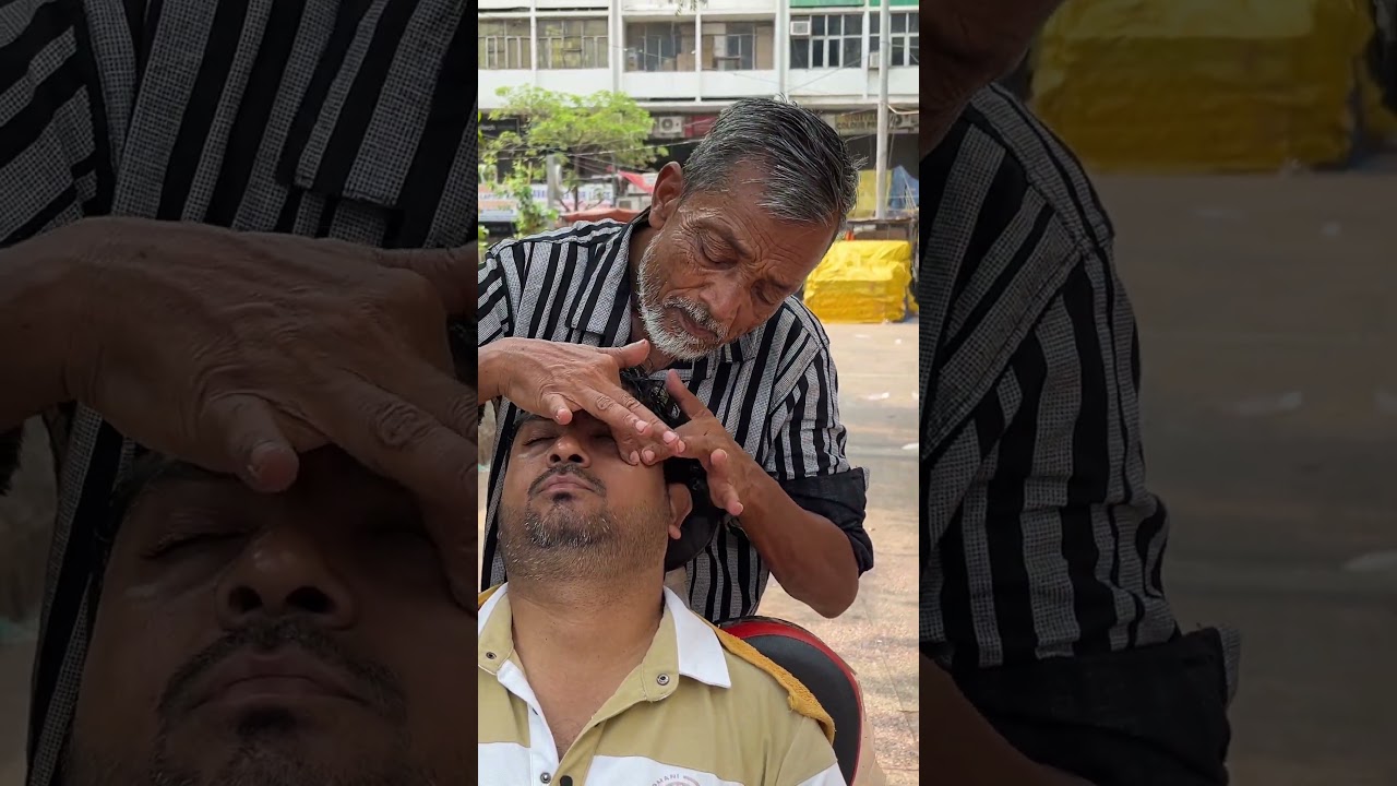 Indian street Head Massage by Waris Barber