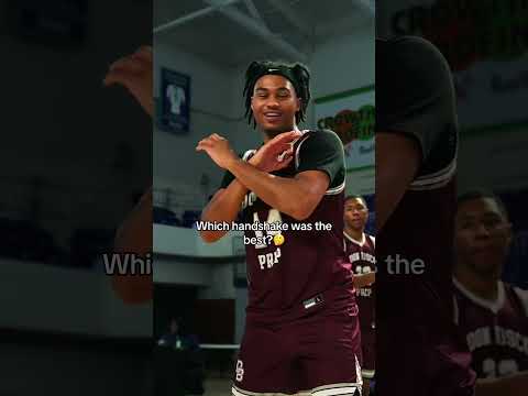 Which Don Bosco Prep starter had the best handshake? 😮‍💨 #basketball