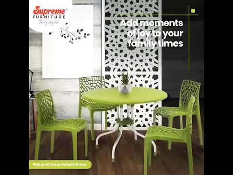 Supreme Furniture Plastic Dining Tables and Plastic Chairs in