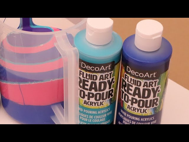 Deco Art DecoArt FluidArt Ready-To-Pour Acrylic Paint 8oz-Lemon