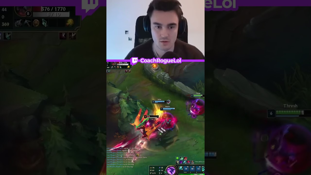 Miss the flay so you can hit the hook! #coachrogue # #leagueoflegends