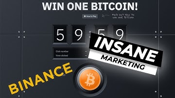 Binance Bitcoin button game - Click the button to win a bitcoin