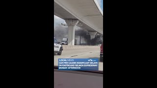 Car fire on eastbound Selmon Expressway causes significant delays