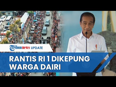 Detik-detik Mobil Jokowi Tak Bisa Jalan Terkepung Warga: Presiden Pertama Kunjungi Kabupaten Dairi