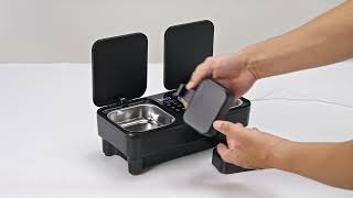 INSTALL& SET UP: Meowant Automatic Wet Food Cat Feeder-PF06 screenshot 4