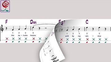 Autumn Leave - Super Easy Accordion Lesson, www.assirose.com