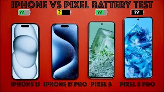 Iphone 15 Vs Pixel 8 Vs Iphone 15 Pro Vs Pixel 8 Pro Battery Test