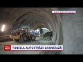 Se forează în stâncă primul tunel al viitoarei autostrăzi Sibiu-Pitești. Cum arată