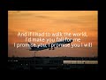 The Promise | When In Rome | Lyrics