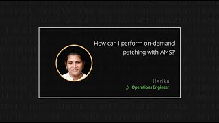 How can I perform on-demand patching with AMS?