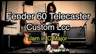 Jam in C Major | Fender 60 Telecaster Custom Lcc | Fender Vibrolux Reverb - Amp | #fendertelecaster