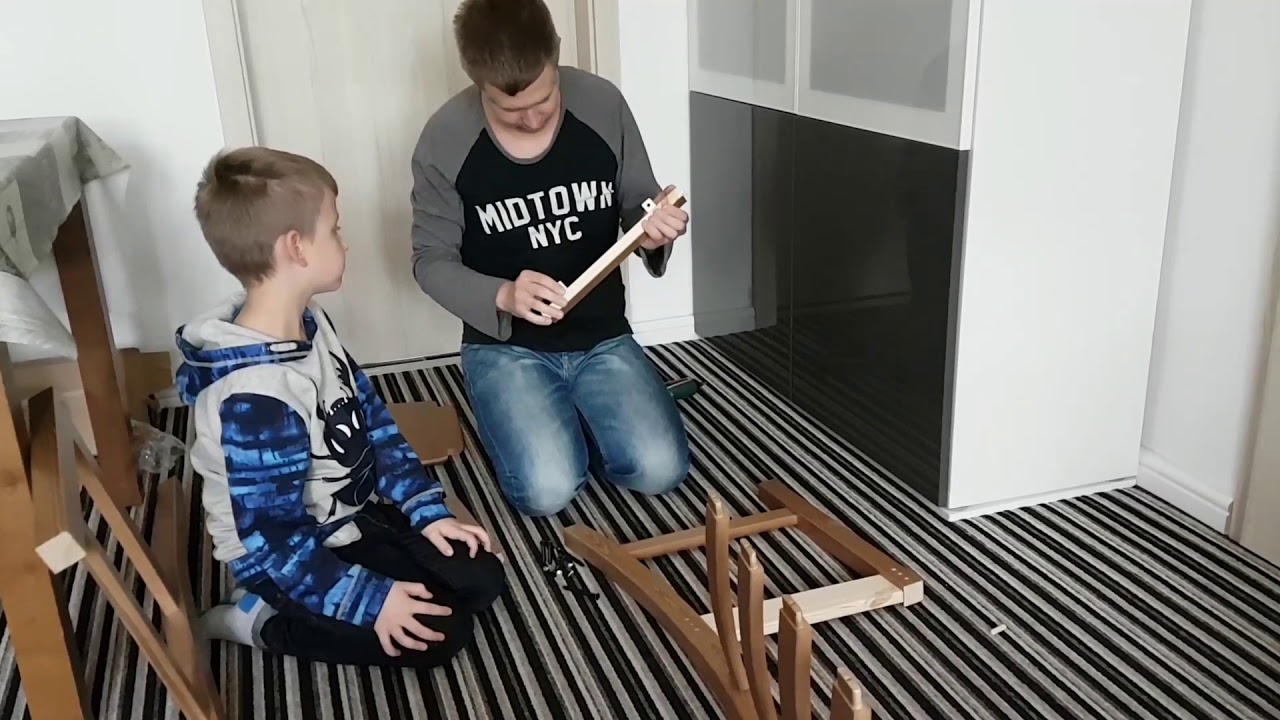 Kaustby Ikea Chair Montaz Krzesla Chair Assembly Youtube