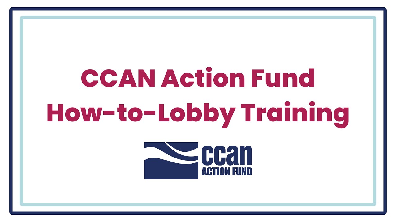 CCAN Action Fund How-to-Lobby Training - YouTube