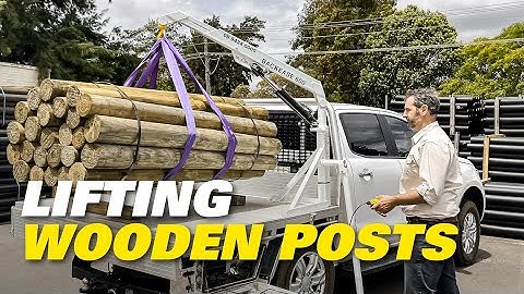 Lifting Wooden Posts With The TPW Backease Hoist