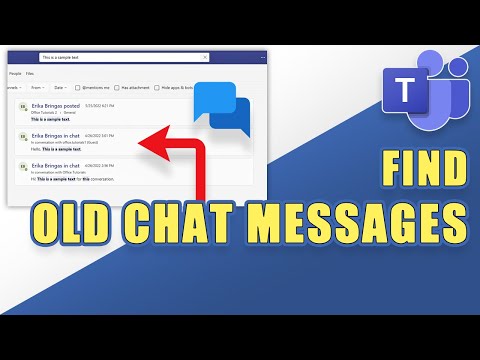 MS Teams - Find OLD CHAT MESSAGES (easily!)