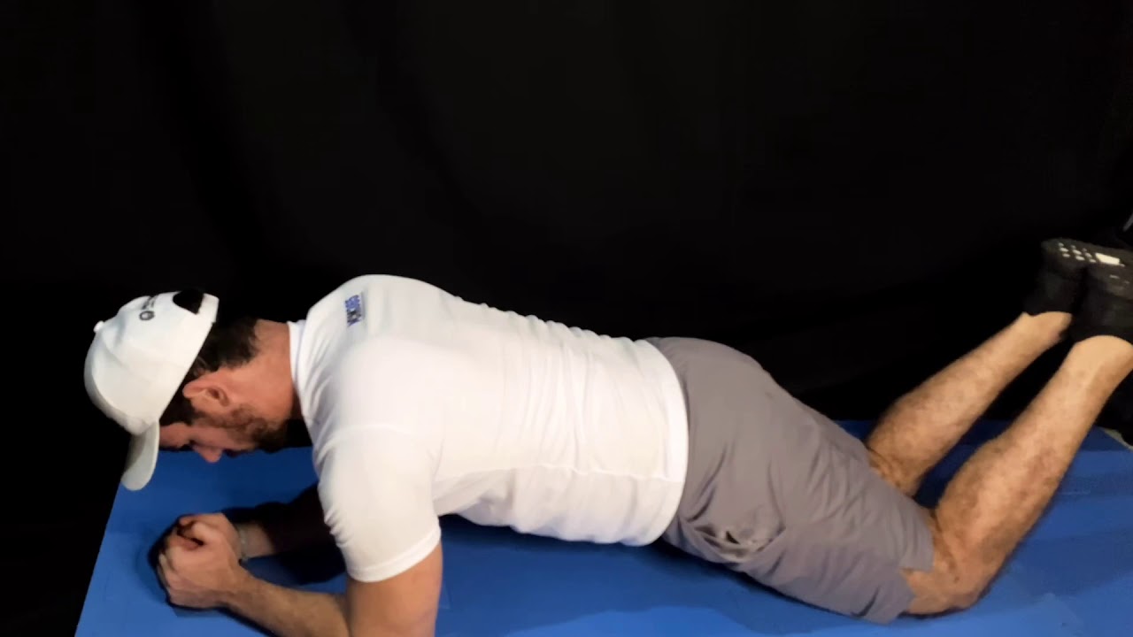Abdominal prancha isométrica com joelhos apoiados - treino em casa ...