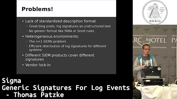 Hack lu 2017 Sigma   Generic Signatures for Log Ev...
