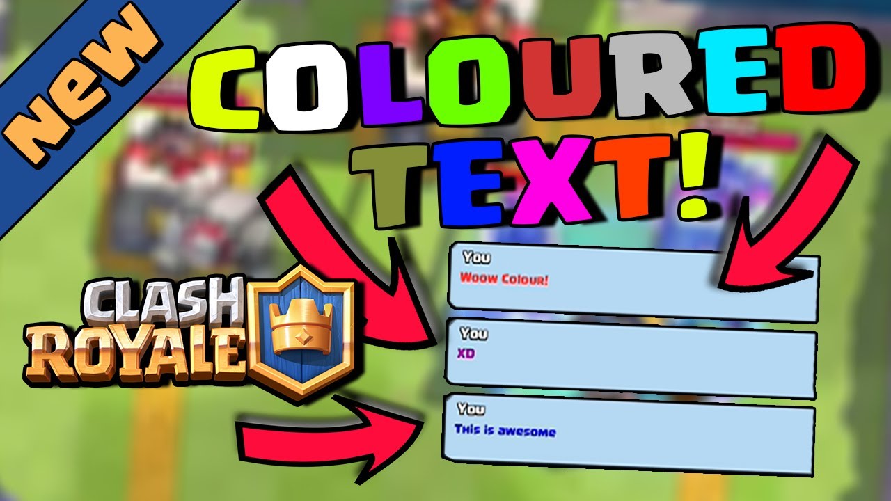 Clash Royale How to change your name in color YouTube