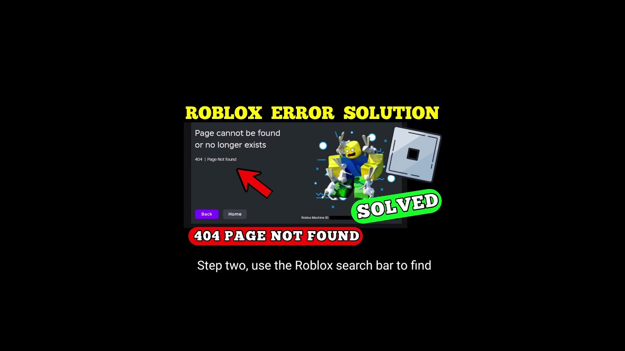 ROBLOX ERROR SOLUTION Page cannot be found or no longer exists 404 | Page Not found