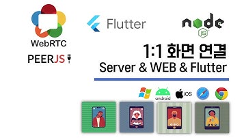 [WebRTC &  Flutter  Android, IOS & WEB] 02. 1:1 영상 채팅 웹 및 플러터 테스트