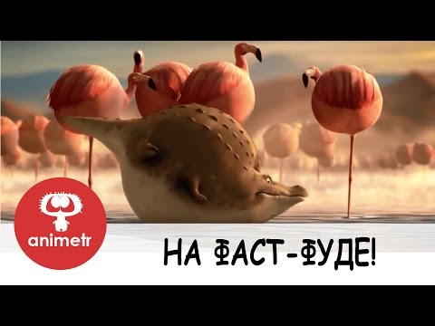 На фастфуде мультфильм