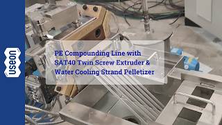 PE Compounding Line with SAT40 Twin Screw Extruder and Water Cooling Strand Pelletizer | 50–120 kg/h