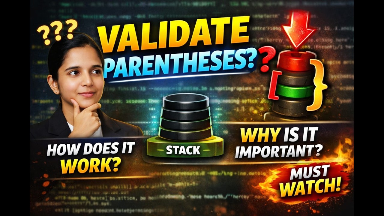 How to Solve Valid Parentheses Using a Stack | Clean Stack Solution ...