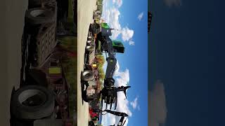 KENWORTH T800 LOWBED UNIT LOADING 2017 JOHN DEERE FELLER BUNCHIER AT 2017 ILA TRADE SHOW / #SHORTS