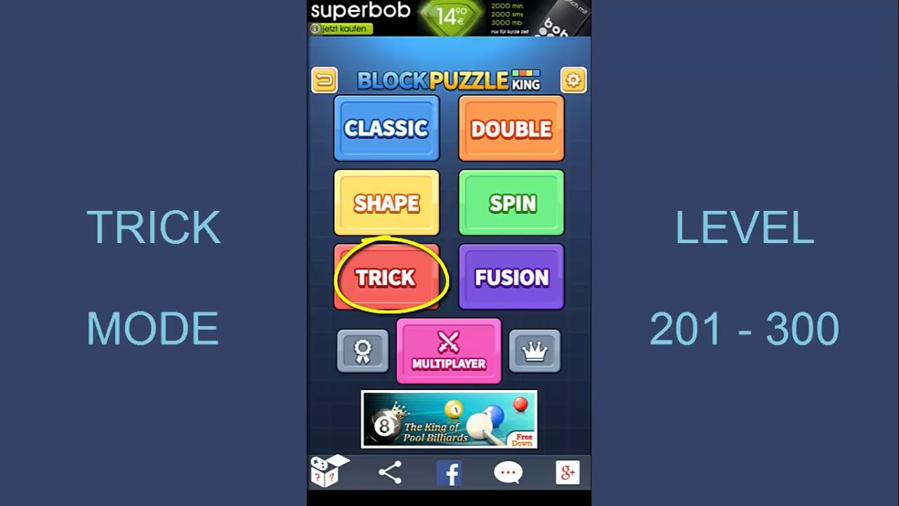 Block Puzzle King - Trick Mode - Level 201-300