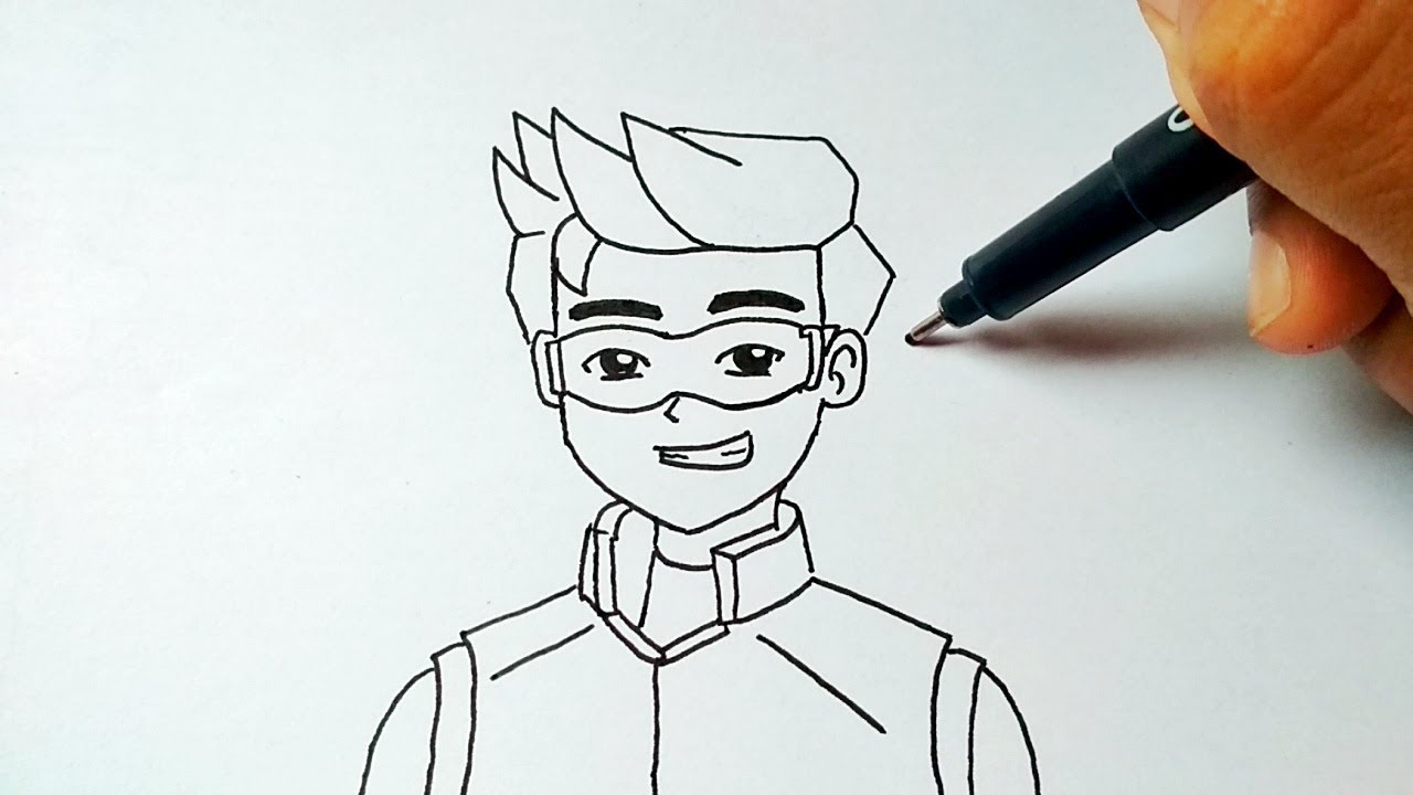 Menggambar Ejen Ali Versi Kartun 2D Cara Menggambar Ejen Ali How To Draw Ejen Ali YouTube