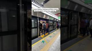 🇮🇳India’s Deepest Metro station: Howrah Metro station doors opening #indianrailways #shorts