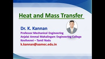 HMT 2.3 Forced Convection Internal Flow