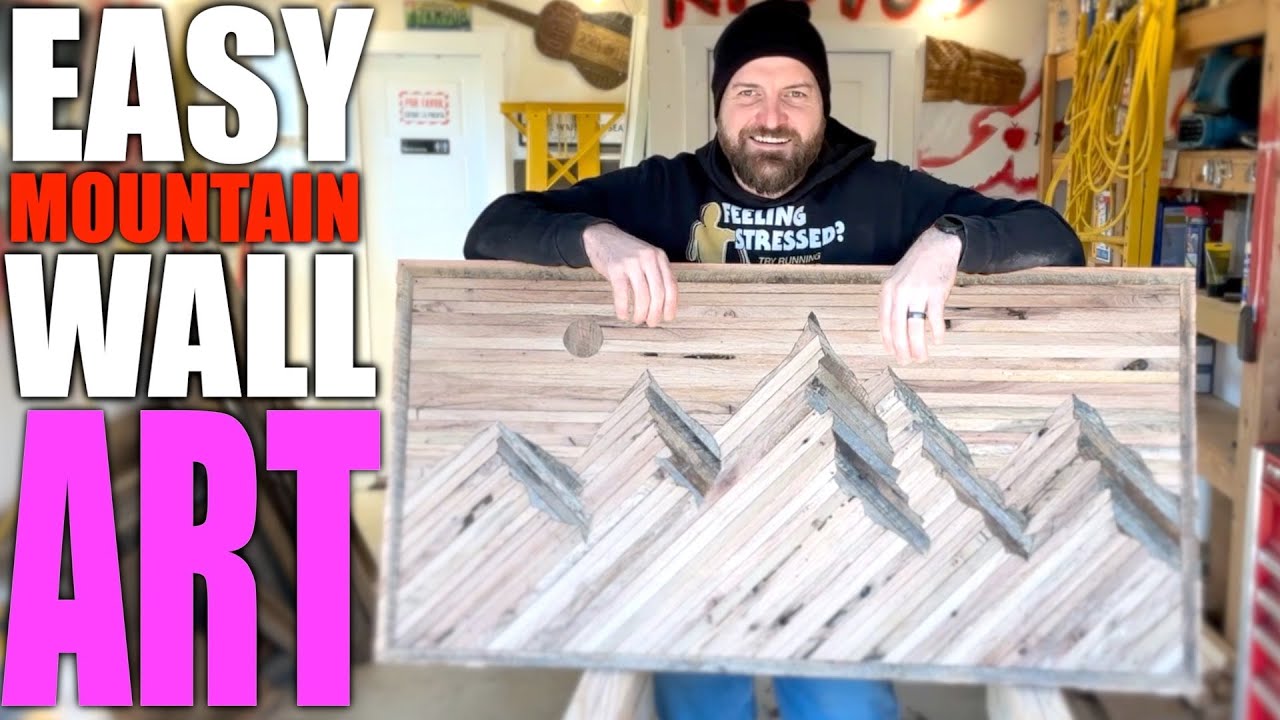 Как нарисовать картину на стене в горах