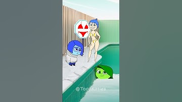 Help Anger get into the swimming pool with Joy | Inside Out 2 #animation