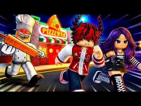 WE ESCAPED the CURSED PIZZERIA in ROBLOX! (The chef is chasing us 😨🍕)