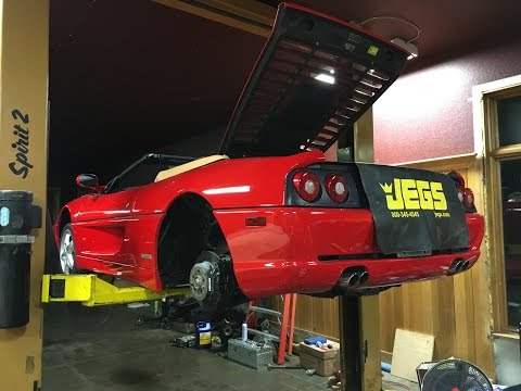 1997 Ferrari F355 spider Motronic 5.2 engine out service part 1