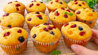 No mixer! Mix everything in 5 minutes and bake! Soft and fluffy muffins, easy recipe! screenshot 3