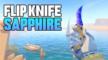 ★ CS2 Flip Knife Sapphire Doppler (FACTORY NEW) | CS2 Knife Gameplay