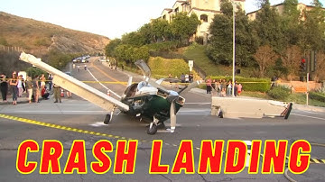 Pilot Crash Landing After Losing Engine Power | Emergency Landing and Engine Failure