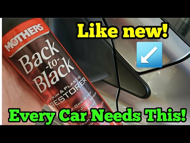MOTHERS BACK TO BLACK TRIM AND PLASTIC RESTORER REVIEW ON C6